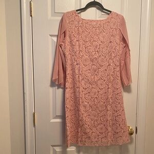 Cooan Lace Chiffon Dress with Sequins…size M